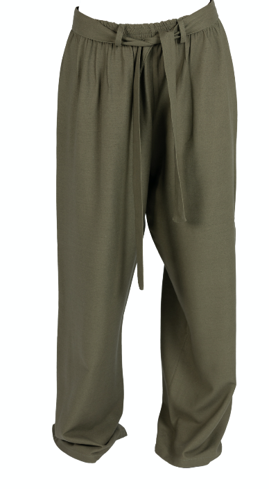 Olive Green Linen Pants