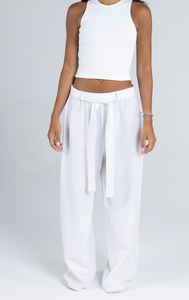 White Linen Pants