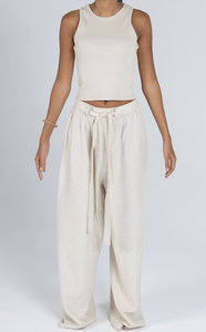 Beige Linen Pants