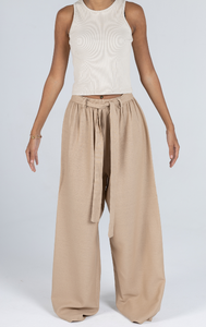 Brown Linen Pants