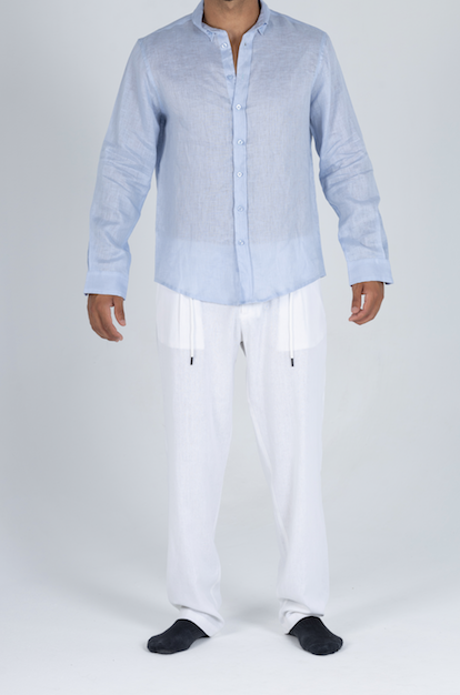 Blue Linen Shirt